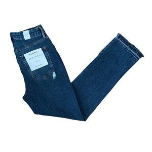 NWT Good American Good Boy Twisted Slit Style GBDS991T Color Blue 404 Si…